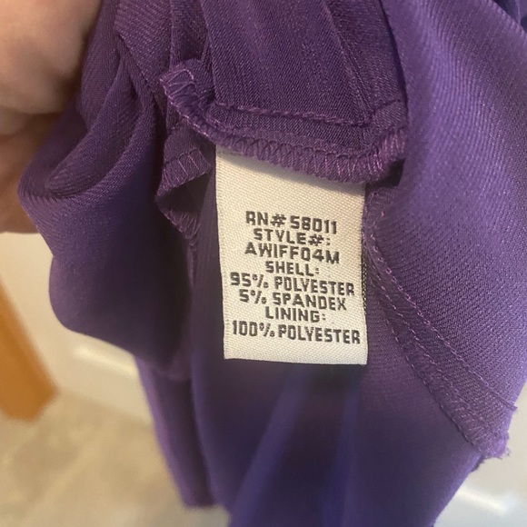 Purple sleeveless high-low dress by Sangria, size 10, built-in … - Picture 12 of 12